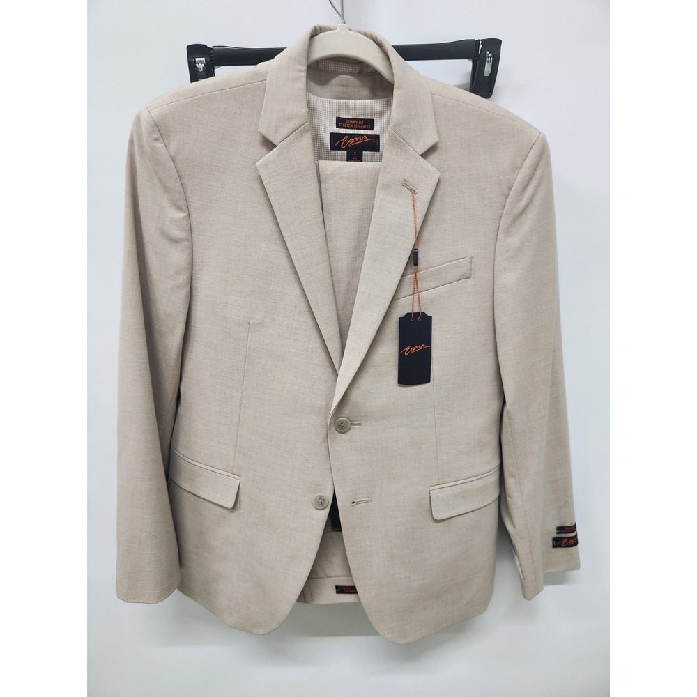 NWT Egara Mens 3-Piece Skinny Fit Suit